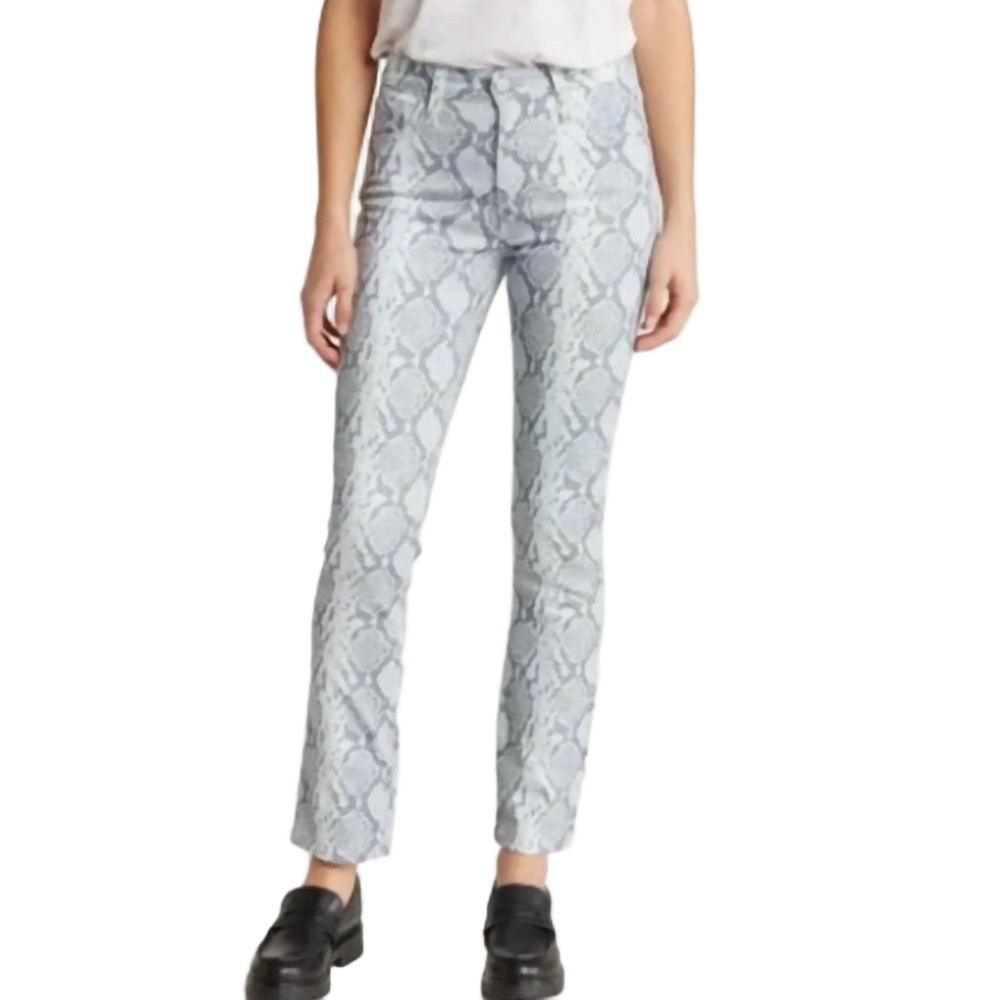 AG Adriano Goldschmied Mari High Rise Snake Print Straight Leg Jeans -Sz 28, NWT